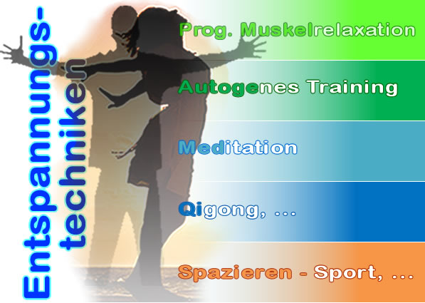 Mit Entspannungstechniken Entschleunigung und Entspannen mit Autogenem Training, Qigong, Muskelrelaxation nach Jacobson und Meditation - neue Energie aufbauen - The Good Solution GmbH - www.the-good-solution.com